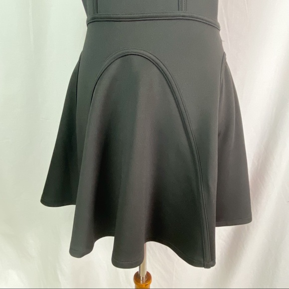 Nasty Gal Black High Neck Halter Strappy Back Mini Dress Med - Picture 3 of 7